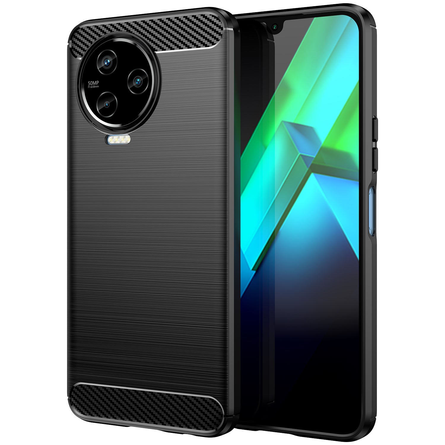Protective Phone Case For Infinix Note 12 (2023) 4G Carbon Fiber Texture Brushed Surface Mobile Phone Back Cover Protective Phone Case For Infinix Note 12 (2023) 4G Carbon Fiber Texture Brushed Surface Mobile Phone Back Cover